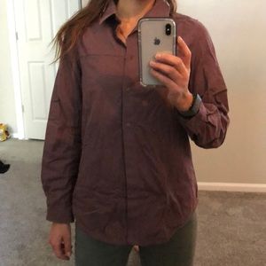 lululemon athletica Purple Button Down Shirt